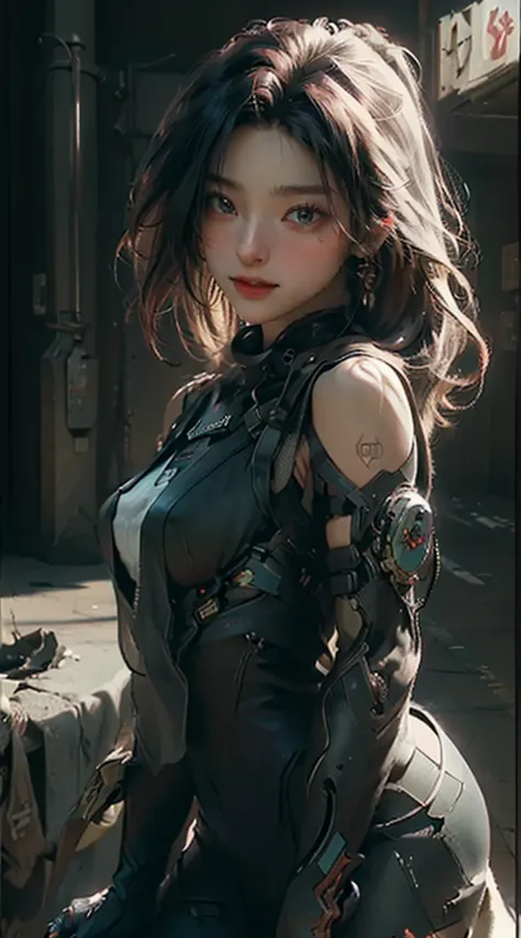 ((best quality)), ((masterpiece)), (detailed:1.4), 3d, an image of a beautiful cyberpunk female,hdr (high dynamic range),ray tra...