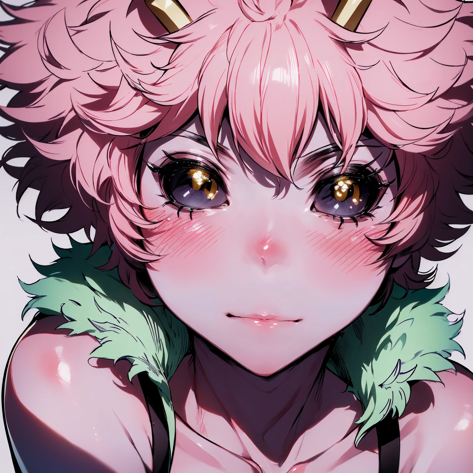 (best quality:1.3), (4k quality), 1 mature woman, Mina Ashido by boku no hero, , ((Detailed face)), (blush), whole body, 