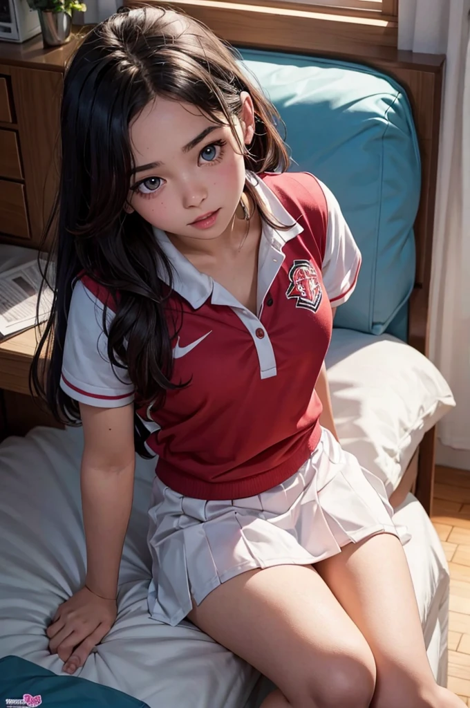 Anya Forger,tetona , en uniforme colegial, sin ropa interior, Presumiendo mientras se masturba y tiene orgasmos