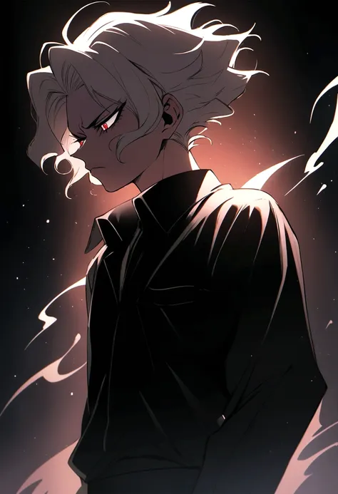 Akira Fudo, Devilman Crybaby, Male, with black clothes - SeaArt AI