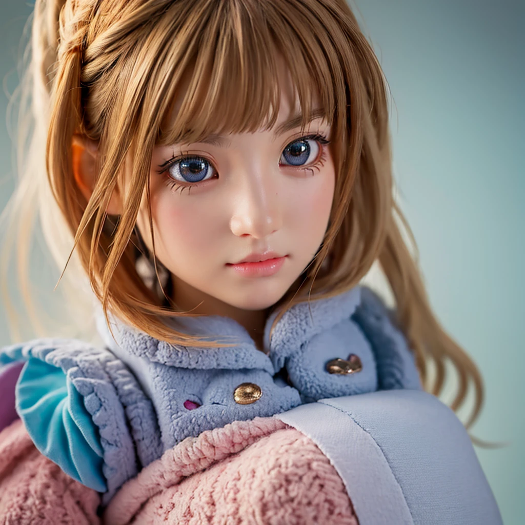 une peluche 3D très détaillée, Personnage mignon et mélomane, Sailor Warrior, extrêmement doux et câlin, Beaux yeux détaillés, beau nez et bouche détaillés, coutures et textures complexes, moelleux et adorable, (Meilleure qualité,4k,8k,haute résolution,chef-d&#39;œuvre:1.2),ultra-détaillé,(Réaliste,photoRéaliste,photo-Réaliste:1.37),HDR,UHD,éclairage de studio,Détails ultra-fins,netteté,Rendu basé sur la physique,professionnel,Couleurs vives,couleurs pastel douces,éclairage chaleureux,confortable et réconfortant