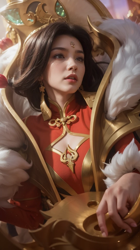 a close up of a girls  , white hair babe, big booobs ,  shadowbringers cinematic, 4 k detail fantasy, a beautiful fantasy empress, game cg, xianxia fantasy, xianxia hero, 2. 5 d cgi anime fantasy artwork, cinematic goddess close shot, ruan jia and artgerm, wow 4 k detail fantasy, hyperdetailed fantasy character