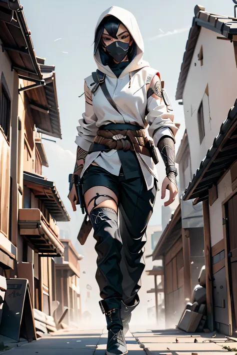 cyberpunk Futuristic female ninja/assassin outfit
