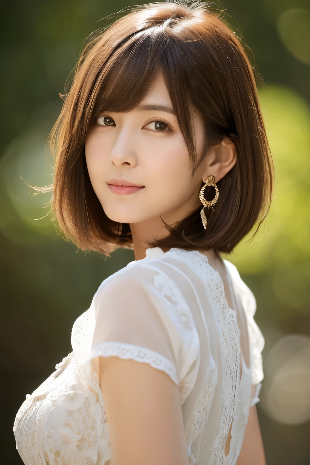 (8k, RAW photos, top quality, masterpiece: 1.2), ultra detailed, super resolution, (real photos: 1.37), portraits, high definition RAW color photos, professional photos, official art, highly detailed CG Unity 8k wallpapers, beautiful Japanese woman, {30|40} years old, highly detailed faces, Highly detailed eyes, highly detailed skin, Highly detailed nose, Highly detailed mouth, Perfect anatomy, Highly detailed background, Highly detailed clothing, One Girl, housewife, realistic body, white skin, radiant skin, slender body, very thin waist, handsome body, brown hair, {short|long} hair, (blunt bangs:1.2), cute face, slight smile, Realistic Face, outfits with a daring design, Earrings, Camera Gaze, Cowboy Shot, Standing Figure, Dynamic Lighting,