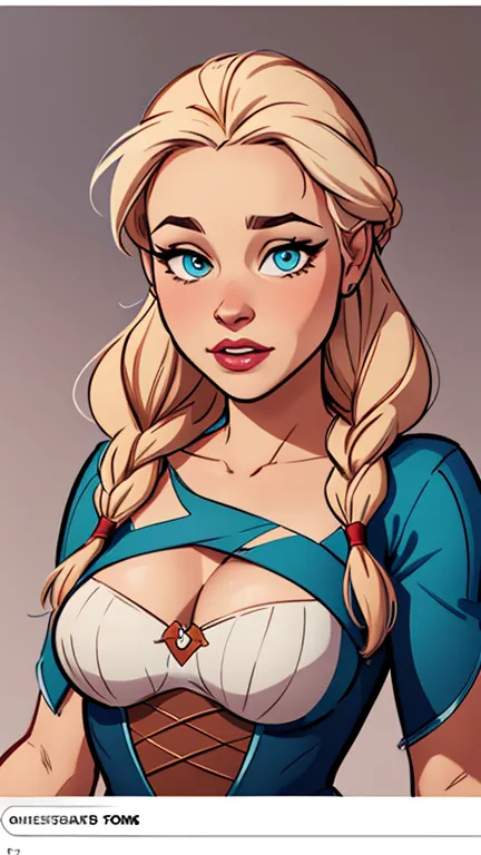 Compensation! Here is the revised and cleaner text:

--- Character: Queen Anna of Arendelle with battle scars.

Description: Car...