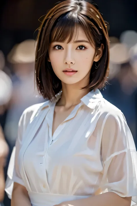 ((8K:1.27)、Highest quality、masterpiece、Ultra-high resolution:1.2)Beautiful Chinese women photos(Comfortable:1.1) (White shirt:1....