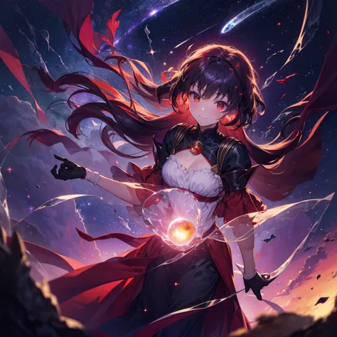 (((Fantasy　Flanders Scarlet)))　((Moonlit Night　star　smile　drop down　Catch the wind　End of the Galaxy　Broken glass　There is a bla...