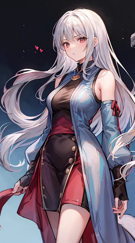 ・height 175cm ・cherishes her 10 younger sisters ・medium-length, shiny silver hair ・red-black eyes ・queen of nephrite ・can read a...