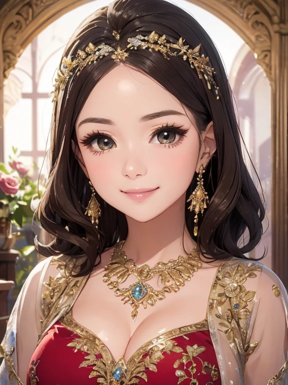 Mature Woman、beautiful、elegant、Voluptuous、sex appeal、beautiful hair style、variation Hairstyle、gorgeous、Alluring、precious metals、gem、The finest clotheadam、sexly、Dresses with elaborate designs、Top quality accessories、High quality、16K、Gorgeous、The supreme beauty、An inviting gaze、Beautiful moist eyes、Lots of flowers、Gorgeous、Glowing Skin、Shy expression、An inviting gaze、Beautiful moist eyes、nice smile、Inviting posture、posing