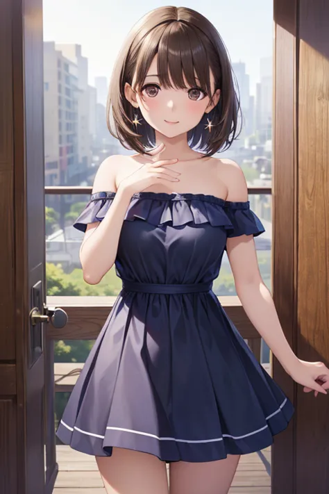 
anegasaki nene、Shiny brown hair, short hair, 、smile、、Highly detailed face, Highly detailed eyes,anegasaki nene、Shiny brown hair...