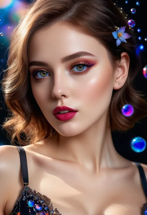 photorealistic Realism 8K Quality, fashion supermodel, (Glamour, paparazzi taking pictures of her), (beautiful slim and sharp fa...