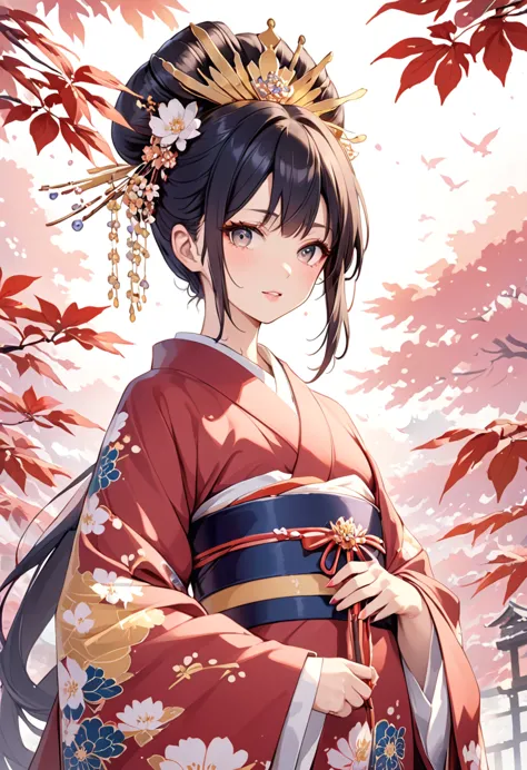 queen japan，kimono