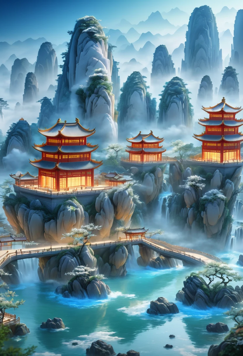 Hand-drawn， Hangzhou Background, Westlake，Asian Stadium， athlete， masterpiece， Super Detail， A magnificent composition， Hyper HD， high quality， Very detailed， Official Art， unity 8k wallpaper， Super Detail， 32k -- V 6