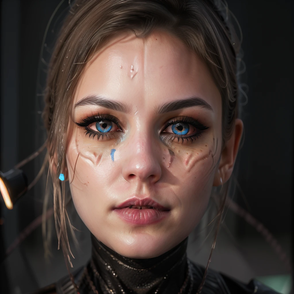 MerrinJS, best quality, standing, symbiote, beautiful detailed eyes, beautiful detailed lips, extremely detailed eyes and face, long eyelashes, intricate symbiotic organism, detailed organic textures, glowing bioluminescent patterns, vibrant neon colors, cinematic lighting, dramatic composition, digital art, highly detailed, photorealistic, 8k, masterpiece