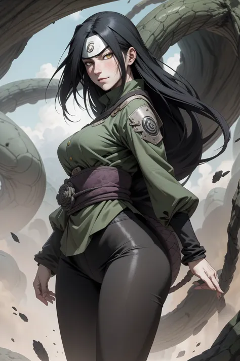 {-erro_de_anatomia:1.0} estilo anime, masterpiece, absurdities, orochimaru\(naruto\), 1girl solo, mature woman, oversized shirt ...