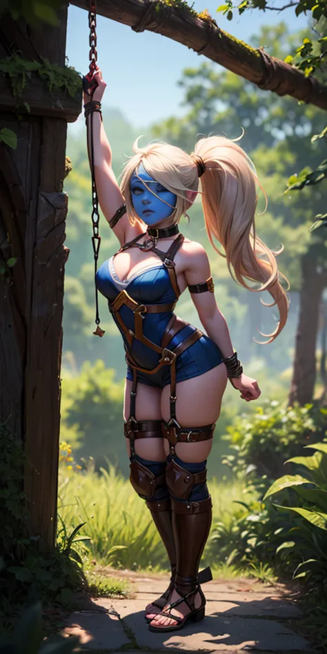 (masterpiece, best quality), intricate details, 1sologirl Poppy, Keeper of the Hammer (League of Legends) (standing full body to...
