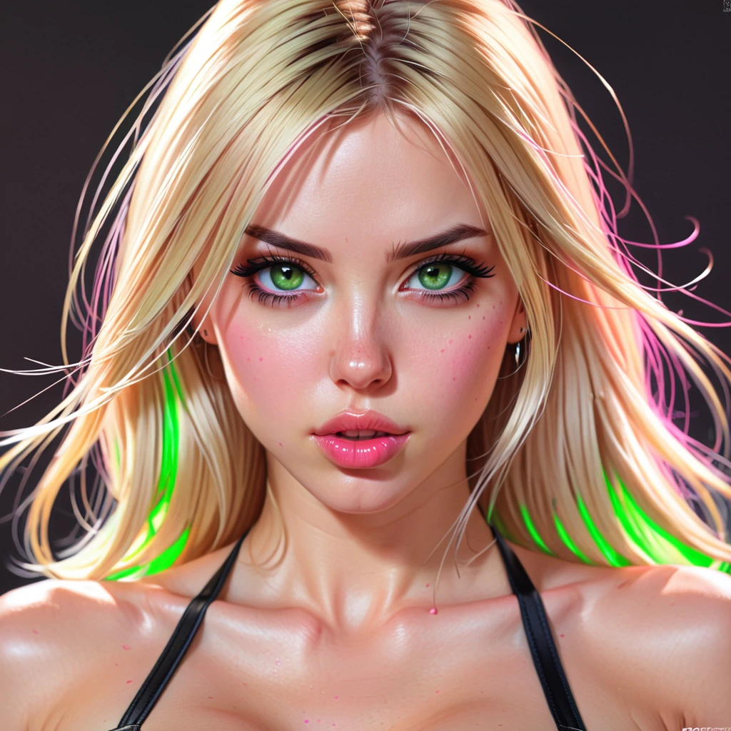 Oral rape of the woman blonde hair green eyes and pink batm and a black top, realistic art style, RossDraws portrait, Artgerm portrait, Anime realistic artstyle, 4K realistic digital art, 4K realistic digital art, 8K Artgerm Bokeh, DeviantArt Artstation CGScosiety, ArtGerm extremely detailed, made with anime painter studio, RossDraw digital painting, (cum on face:1.3), (cum on black top: 1.3)