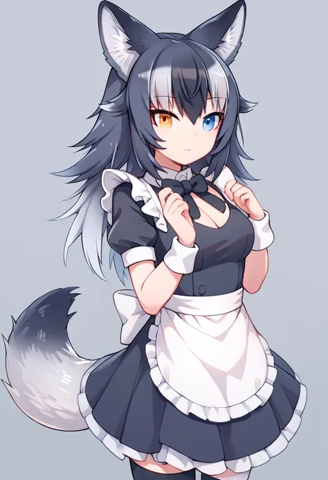 score_9, score_8_up, score_7_up, score_6_up, score_5_up, score_4_up, source_anime, 1girl, grey wolf \(kemono friends\), heteroch...