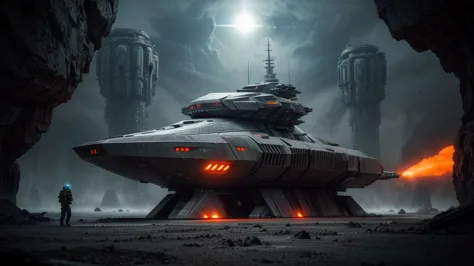 ((( r-style futuristic world. h. giger minimalista eléctrico ))), (((futuristic opaque gray combat ship machines))) (((incredibl...