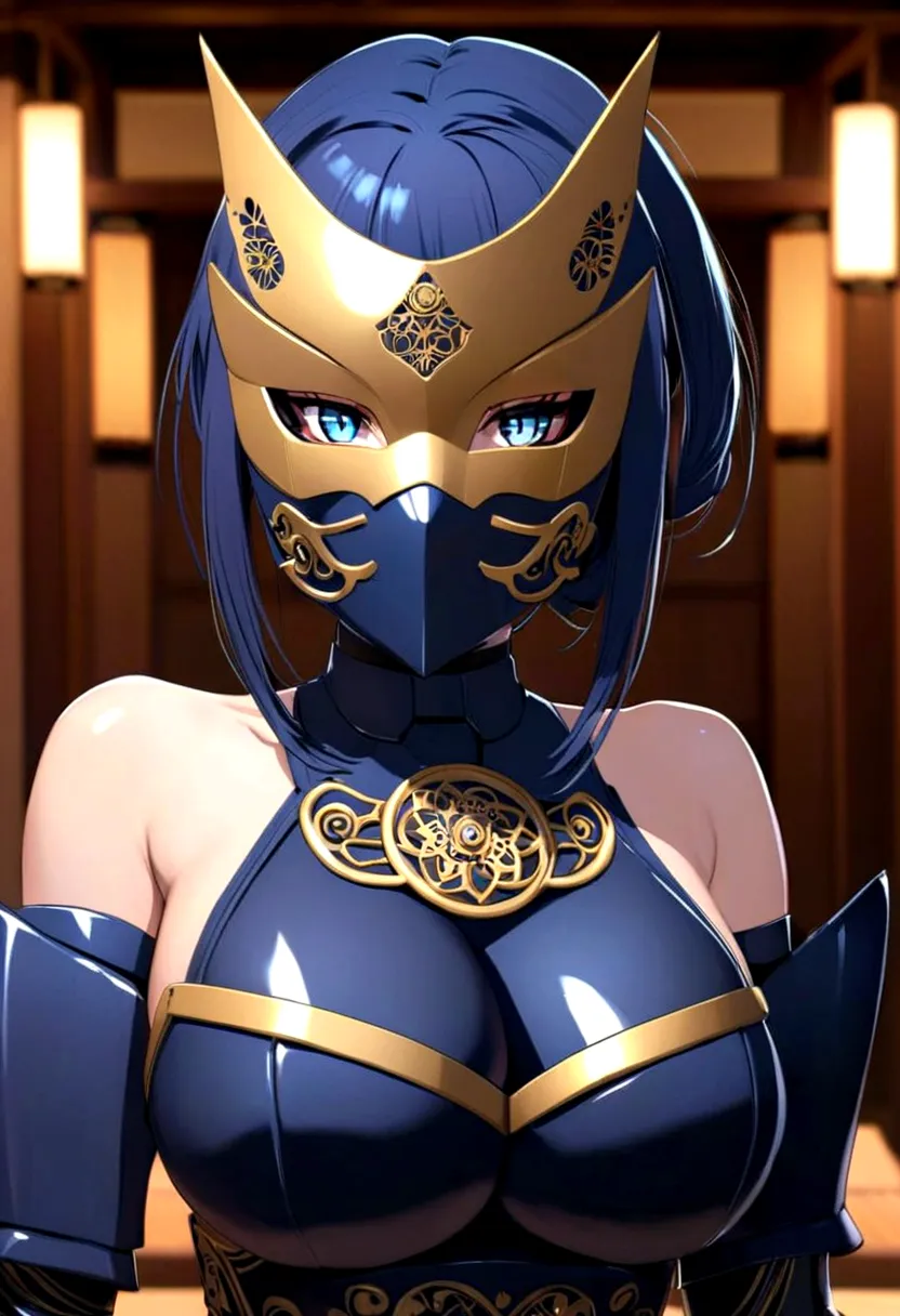 saber big breasts ninja robot mask