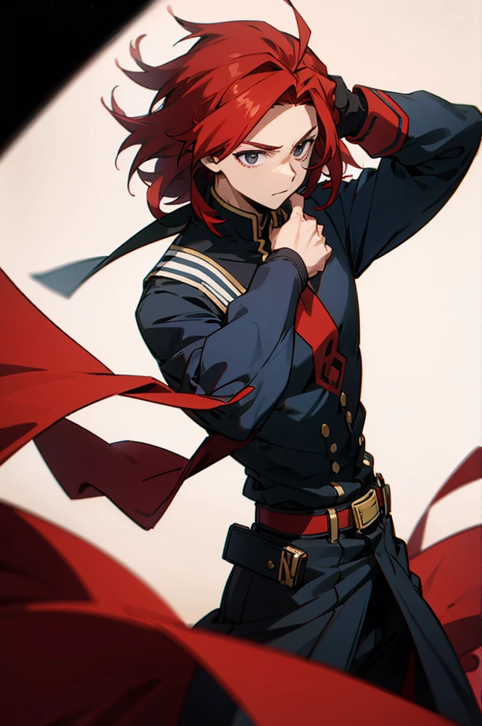 male, student background, red hair