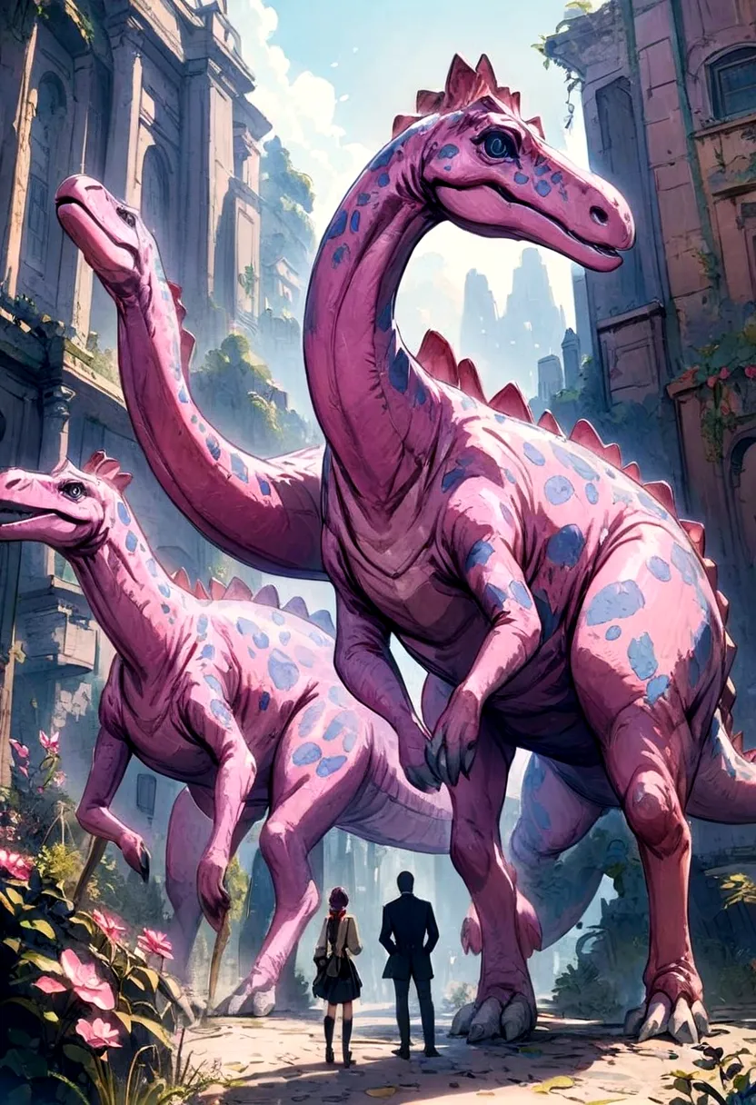 Pink dinosaurs