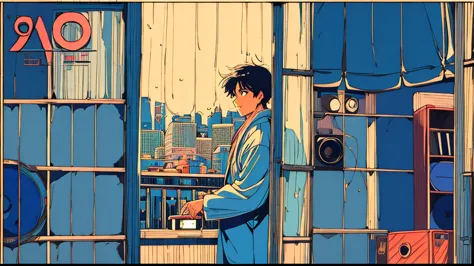 ４ｋ、jazz、９０ｓ、vintage、tobacco、speaker、saxophone、rain、cool guy、night、city boy、retro、one person