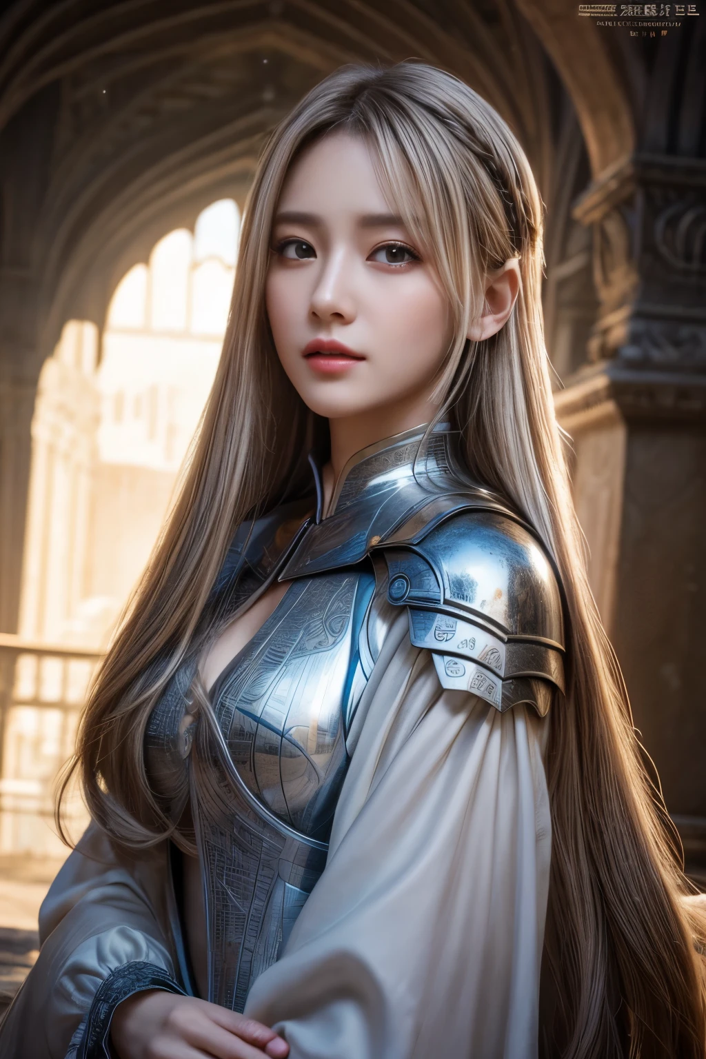 Perfect natural light、8K High Resolution、High resolution、masterpiece、Fantasy Virtual World、Gravure image quality、Light hair color、palace knight、