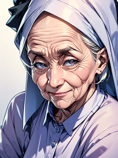 (((Old Woman))), Facial wrinkles