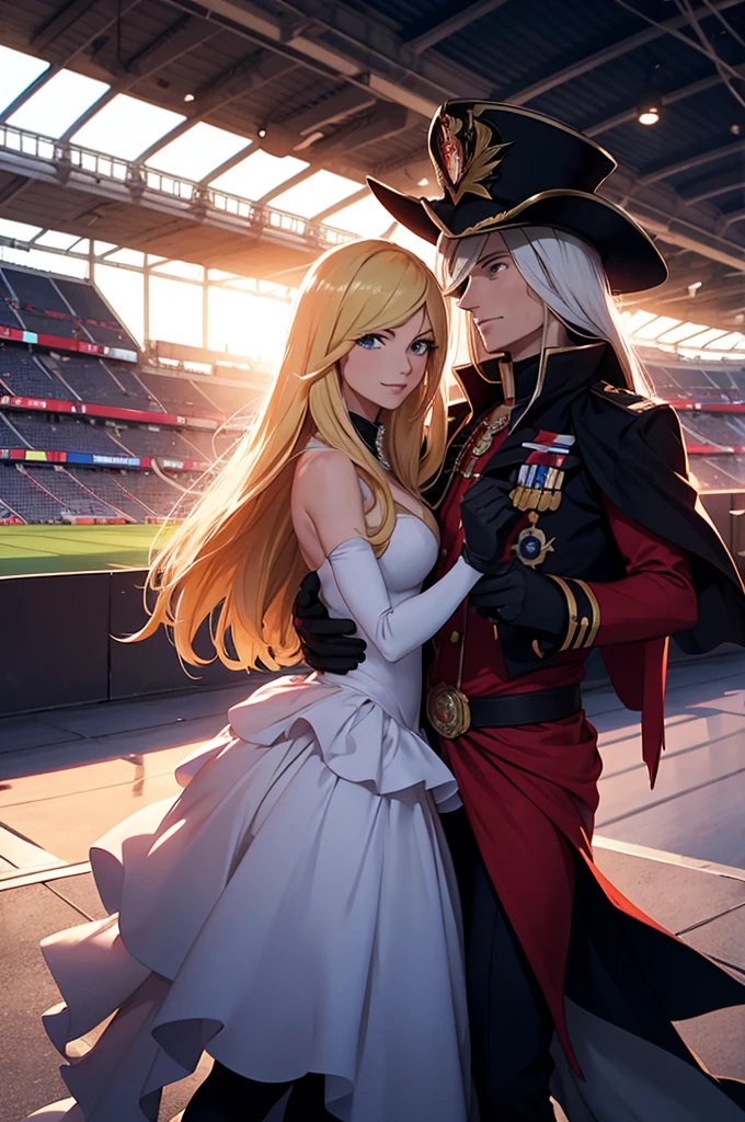 Capitan Harlock in the perfect centre of one of the Uefa 2024 stadiums