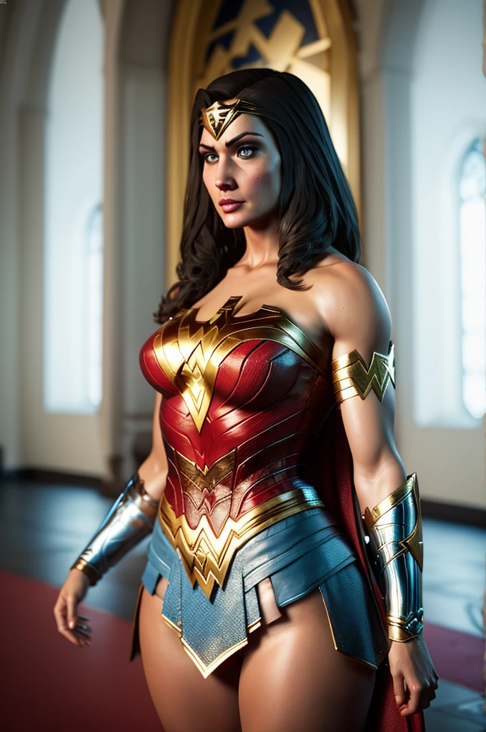 Injustice 2 ,Wonder Woman, Wonder Woman, Jeu Injustice 2 , porter une robe de mariée, Je vous attends à l'intérieur de l'église