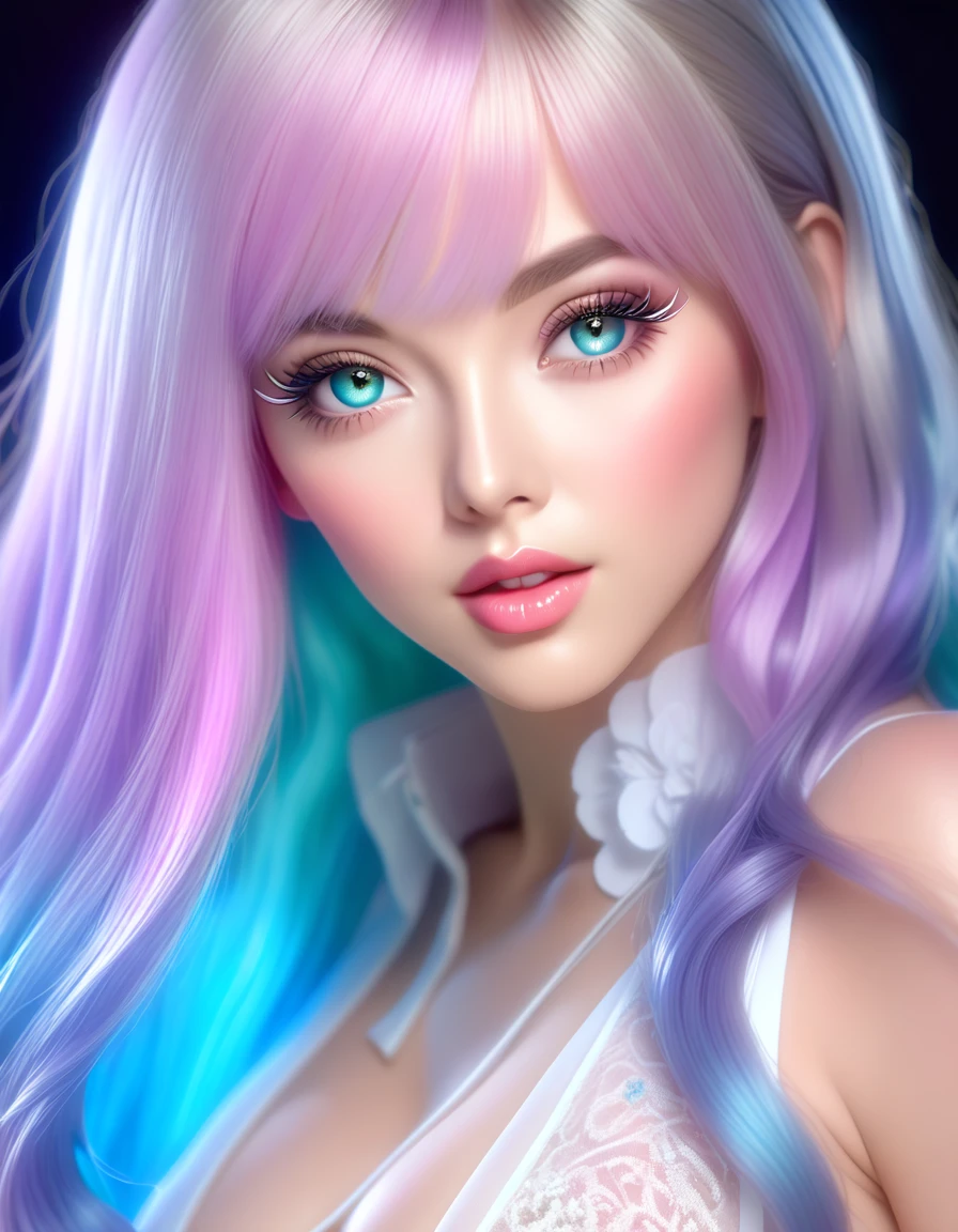 A beautiful, sensual woman in a soft, pastel-colored scene, holding an onahole in a provocative pose, her face and eyes exquisitely detailed with long eyelashes, masterfully rendered in a photorealistic style with high resolution, 4k, best quality, ultra-detailed, realistic, physically-based rendering, vivid colors, studio lighting