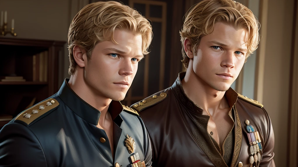 Christopher Egan as the handsome and muscular Captain David Shepherd (TV series "Kings"). in an unbuttoned dress uniform, he deflowers a 17-year-old girl.