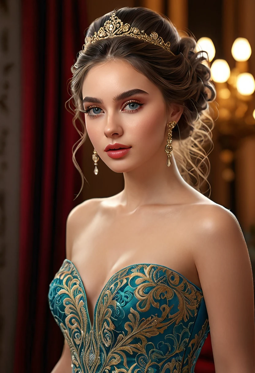 (full body:1.9), a beautiful young woman, detailed realistic portrait, beautiful detailed eyes, beautiful detailed lips, extremely detailed face, long eyelashes, gorgeous intricate hairstyle, elegant fashion dress, soft warm lighting, photorealistic, 8k, ultra-detailed, (best quality,4k,8k,highres,masterpiece:1.2),ultra-detailed,(realistic,photorealistic,photo-realistic:1.37),vibrant colors,cinematic composition,dramatic lighting,elegant