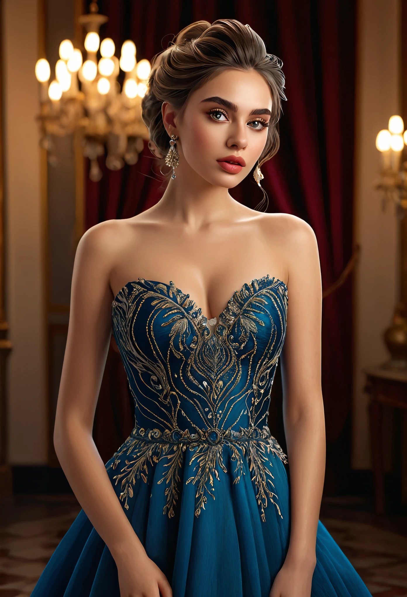 (full body:1.9), a beautiful young woman, detailed realistic portrait, beautiful detailed eyes, beautiful detailed lips, extremely detailed face, long eyelashes, gorgeous intricate hairstyle, elegant fashion dress, soft warm lighting, photorealistic, 8k, ultra-detailed, (best quality,4k,8k,highres,masterpiece:1.2),ultra-detailed,(realistic,photorealistic,photo-realistic:1.37),vibrant colors,cinematic composition,dramatic lighting,elegant