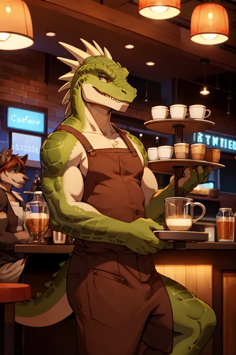 lithe lizardman barista,