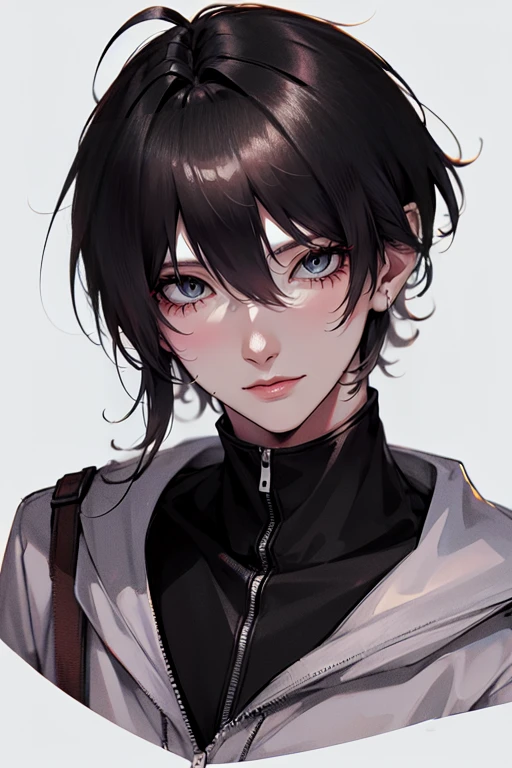 1 guy (tall man, messy black-haired, wearing a sci-fi space outfit.) best quality, ultra-detailed, illustration, complex, detailed, extremely detailed, detailed face, soft light, soft focus, perfect face, illustration, full body. 