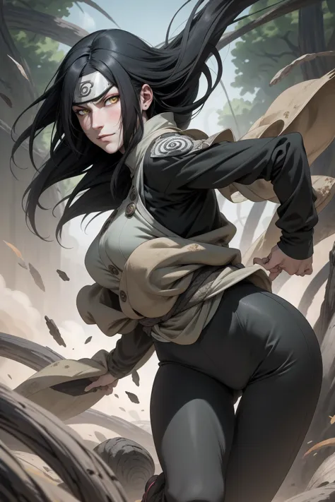 {-erro_de_anatomia:1.0} estilo anime, Masterpiece, absurdities, Orochimaru\(Naruto\), 1girl Solo, Mature woman, Oversized shirt ...