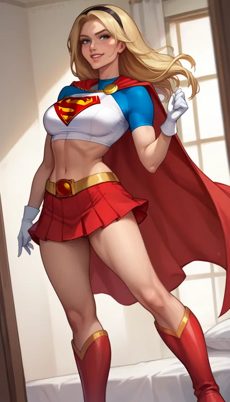 score_9, score_8_up, score_7_up, source_cartoon, BREAK 1girl, solo, Supergirl \(DC Animated Universe\), (long blonde hair:1.2), ...