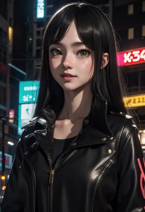 masterpiece, best quality, half body, portrait, night city, 1girl, anime, 3d, japan, pixar, realistic, teen girl, smiling, cute ...