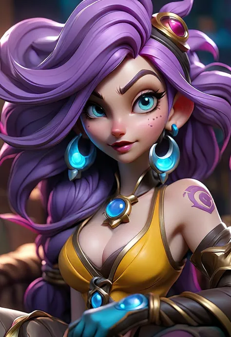 a beautiful, detailed Jinx from League of Legends, erotic foot fetish, intense facial expressions, hyper-realistic, 8k, photorea...