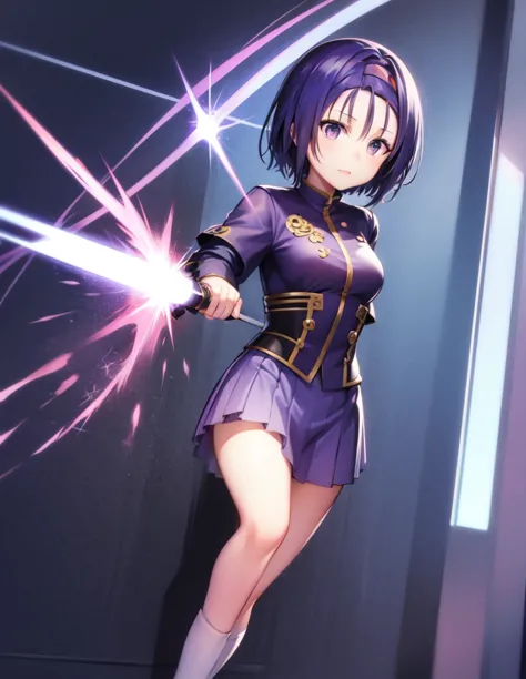 sairenji haruna,haruna sairenji,standing,uniform,shirt,skirt,short hair