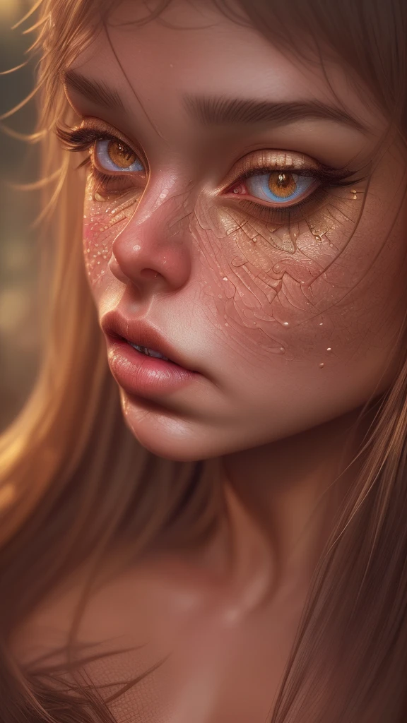 Prompt: Realistic, (photorealistic:1.4), beautiful fantasy girl, ultra detailed face, intricate details, skin texture, pores, highlights, hyperdetailed, soft natural light, exposure blend, flat color, low contrast