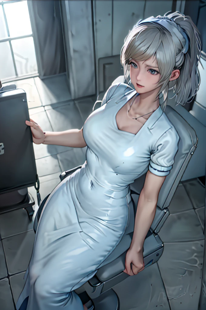 ナース服,病院, ラテックス nurse suit,看護師,巨乳,肘用手袋,白衣,白髪の女性,赤い目 , 巨大 ,医療機器,アジア人看護師,two 看護師,スペキュラム,診察室,特大 ,大きなお尻 ,ストラップオン, テーブルの上に横たわる ,足を広げた,出産,婦人科用椅子 , 歯医者,熟女,ラテックス,赤いユニフォーム,特大 breasts