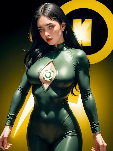 a beautiful woman in style,y yellow lantern (in english: green lantern) is a dc comics superhero. created by martin nodell and b...