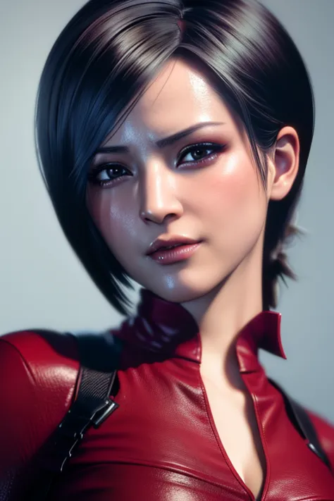 best quality,ultra-detailed,realistic:1.37,Ada Wong,perfectly symmetrical face,ultra-realistic texture,flawless body,detailed fa...