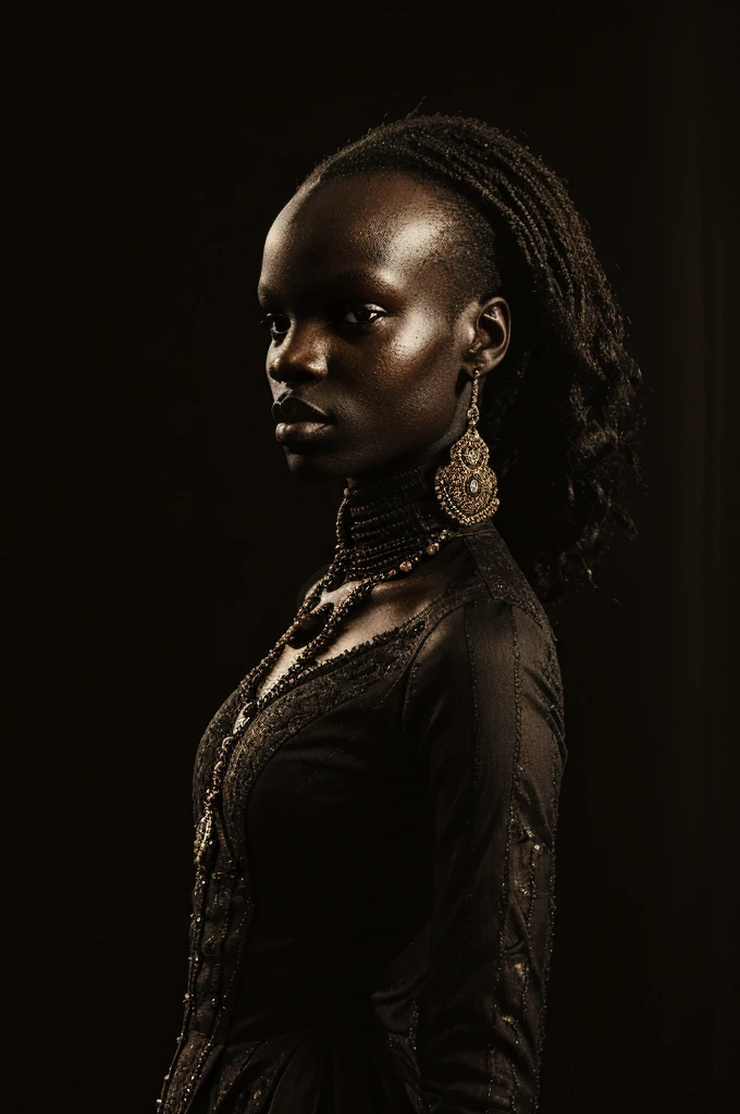 a beautiful detailed portrait of AJAK DENG, woman holding another woman, victorian clothing baroque furniture, best quality, 8k, highres, masterpiece:1.2, ultra-detailed, realistic, photorealistic:1.37, HDR, UHD, studio lighting, ultra-fine painting, sharp focus, physically-based rendering, extreme detail description, professional, vivid colors, bokeh, portraits, chiaroscuro lighting, dramatic lighting, high contrast, moody, elegant, refined, opulent