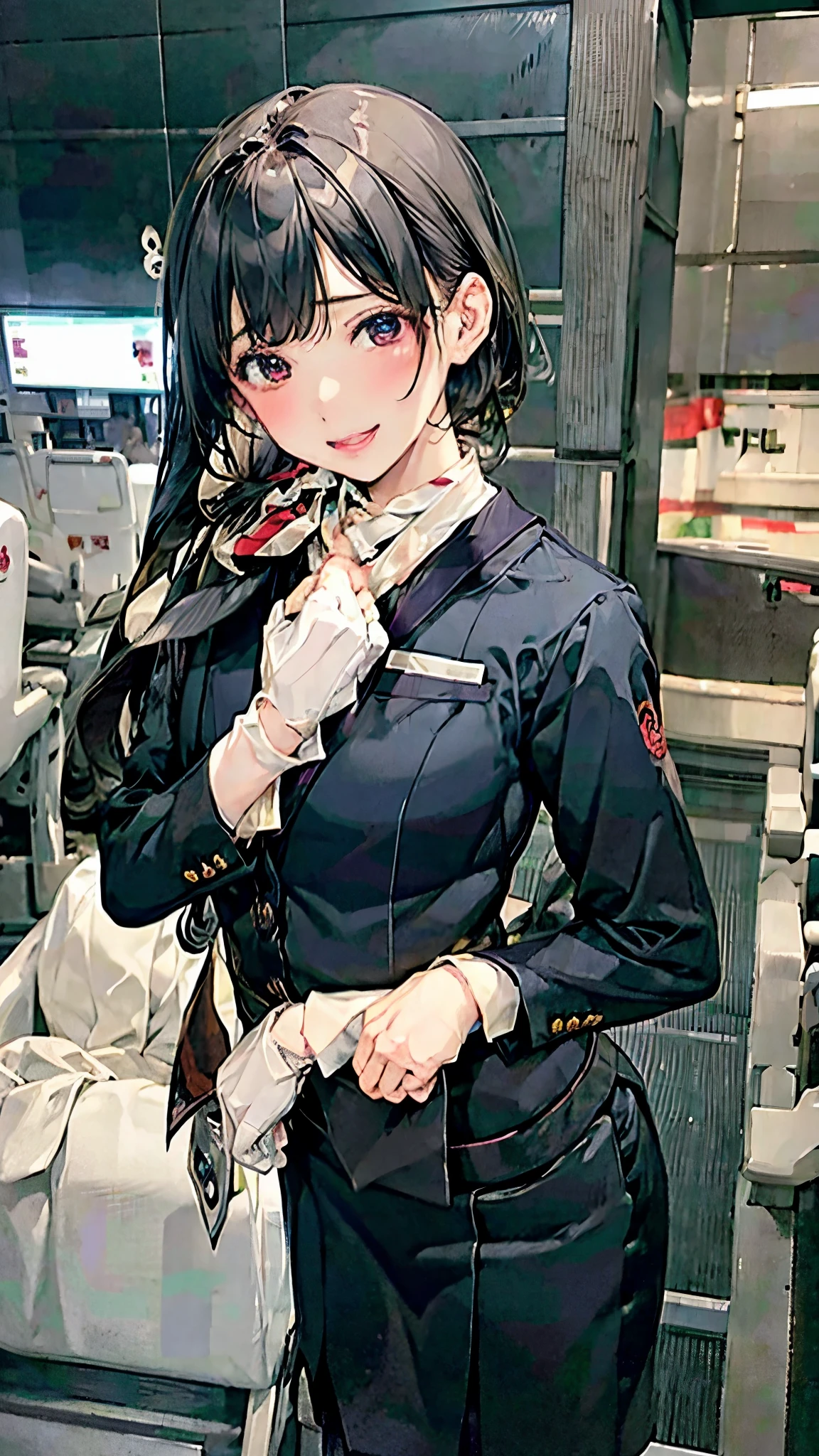 Highest quality、High resolution、8K、company、Tailored Suits、Pencil Skirt、mini skirt、pantyhose、1 female:1.5、Hug from behind、Grab your chest、Ahegao、orgasm、