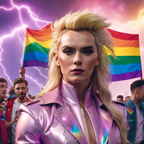 album cover pride gay, cinematic lightning, 8k, masterpiece