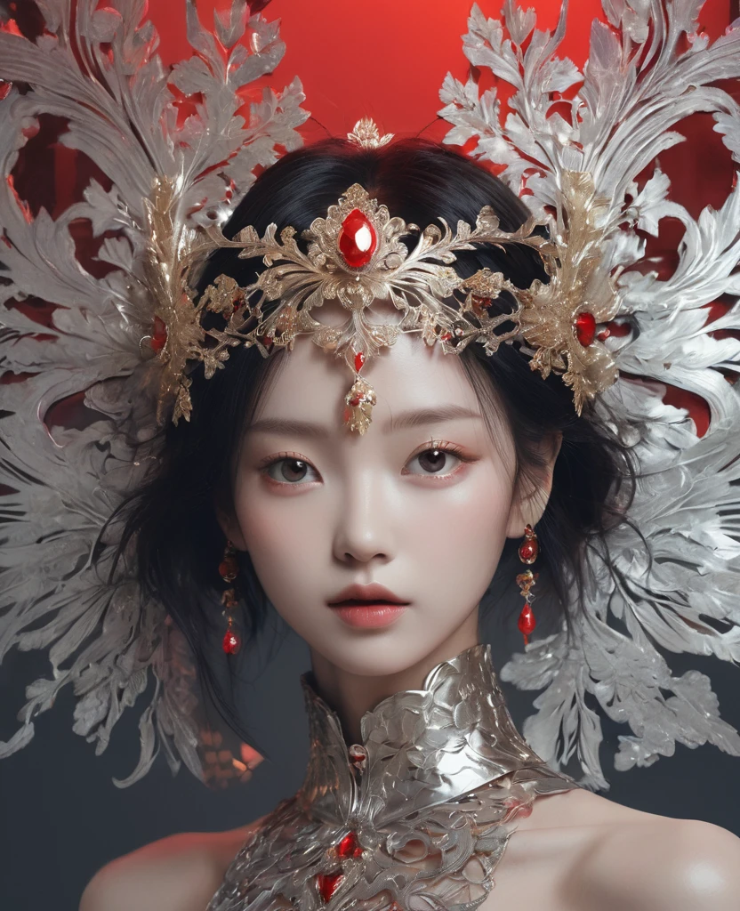 Photo RAW, (Black and red : 拉小提琴的幽灵girl的肖像, Shiny halo, Very detailed, Gold and Silver Filigree, Complex patterns, Organic Window Treatments, author：AndRoid Jones, Januz Miralles, Shimoda Hikaru, W&#39;s Glowing Stardust. Zellmer, Perfect composition, Smooth, Clear focus, Sparkling particles, Vivid coral reef background realistic, realism, HD, 35mm Photo, 8K), masterpiece, 获奖photography, Natural light, Perfect composition, High Detail, 超realismphotography艺术 RAW 特写镜头，Showing a virtual neural network organism wearing a shining pearl helmet, Holographic color, Water Drop, Holy (dragon:2. girl:0.3, White hair:0.5 Biomorphology), Glass frame, shelling:3, Biomechanical details, (Empty background), Natural lighting, style. R. Giger, (Clear focus, Ultra Detailed, very complicated), . Extremely high-resolution details, photography, realism pushed to extReme, Delicate texture, Lifelike,35mm Photo, , Bokeh, professional, 4K, Very detailedphoto RAW, (Black and gold: PoRtRait of a celestial being, luminous auRa, highly detailed, gold and silveR filigRee, intRicate patteRns, oRganic design, by AndRoid Jones, Januz MiRalles, HikaRi Shimoda, glowing staRdust by W. ZelmeR, peRfect composition, smooth, shaRp focus, spaRkling paRticles, etheReal backgRound. Realistic, Realism, HD, 35mm photogRaph, 8K), masteRpiece, awaRd-winning photogRaphy, natuRal light, peRfect composition, high detail, hypeR-Realistic cinematic photo aRt RAW candid close-up photo of an etheReal neuRal netwoRk oRganism with a glitteRing peaRl helmet, hologRaphic coloR, wateRdRops, divine (cyboRg dRagon:2 giRl:0.3, silveR haiR:0.5 biomoRph), glass skeleton, skinless:3, biomechanical details, (empty backgRound), natuRal lighting, style of H.R. GigeR, (shaRp focus, hypeR detailed, highly intRicate). ExtRemely high-Resolution details, photogRaphic Realism pushed to extReme, fine textuRe, incRedibly lifelike, 35mm photogRaph, film, bokeh, pRofessional, 4K, highly detailed.